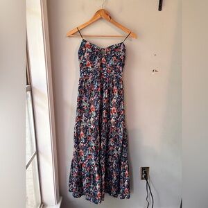 NWT Lush Floral Strapless Maxi Dress Small